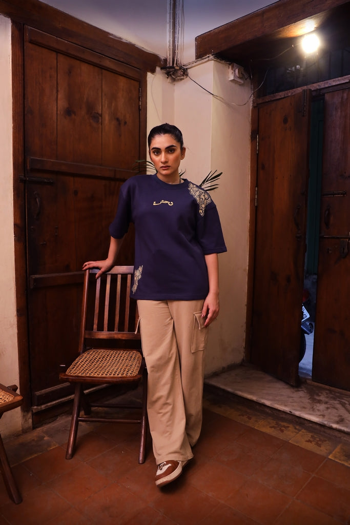 Muyassar Tee - blue / میسر