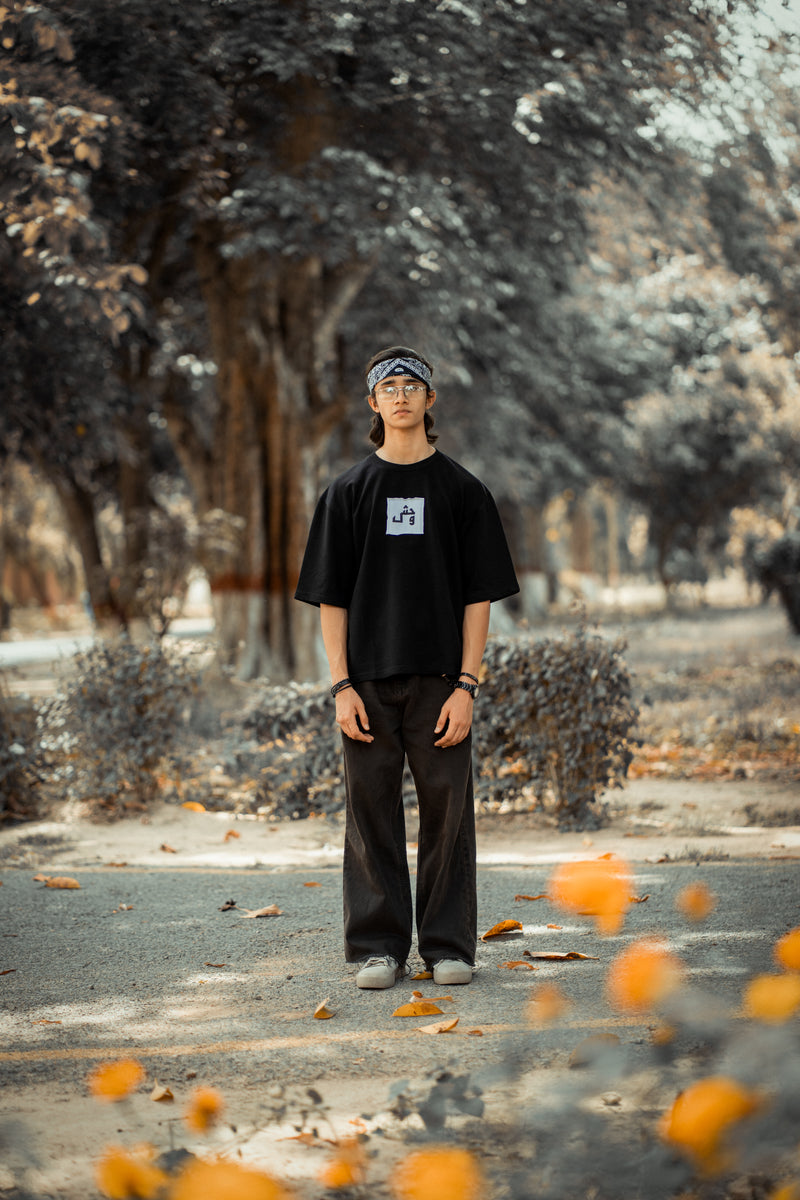 Haroof Tee – Black / حروف