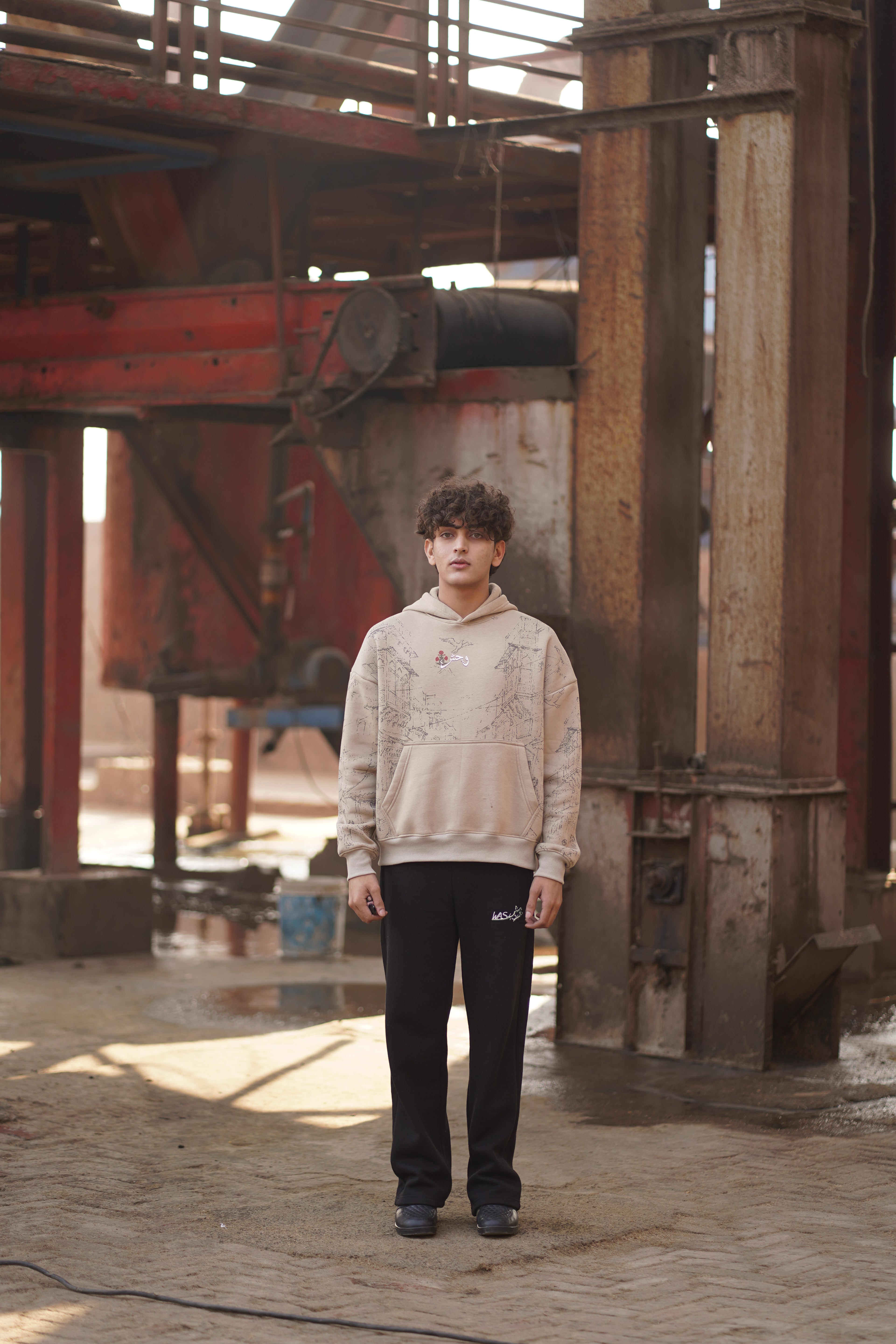 Talash Hoodie – Beige | تلاش