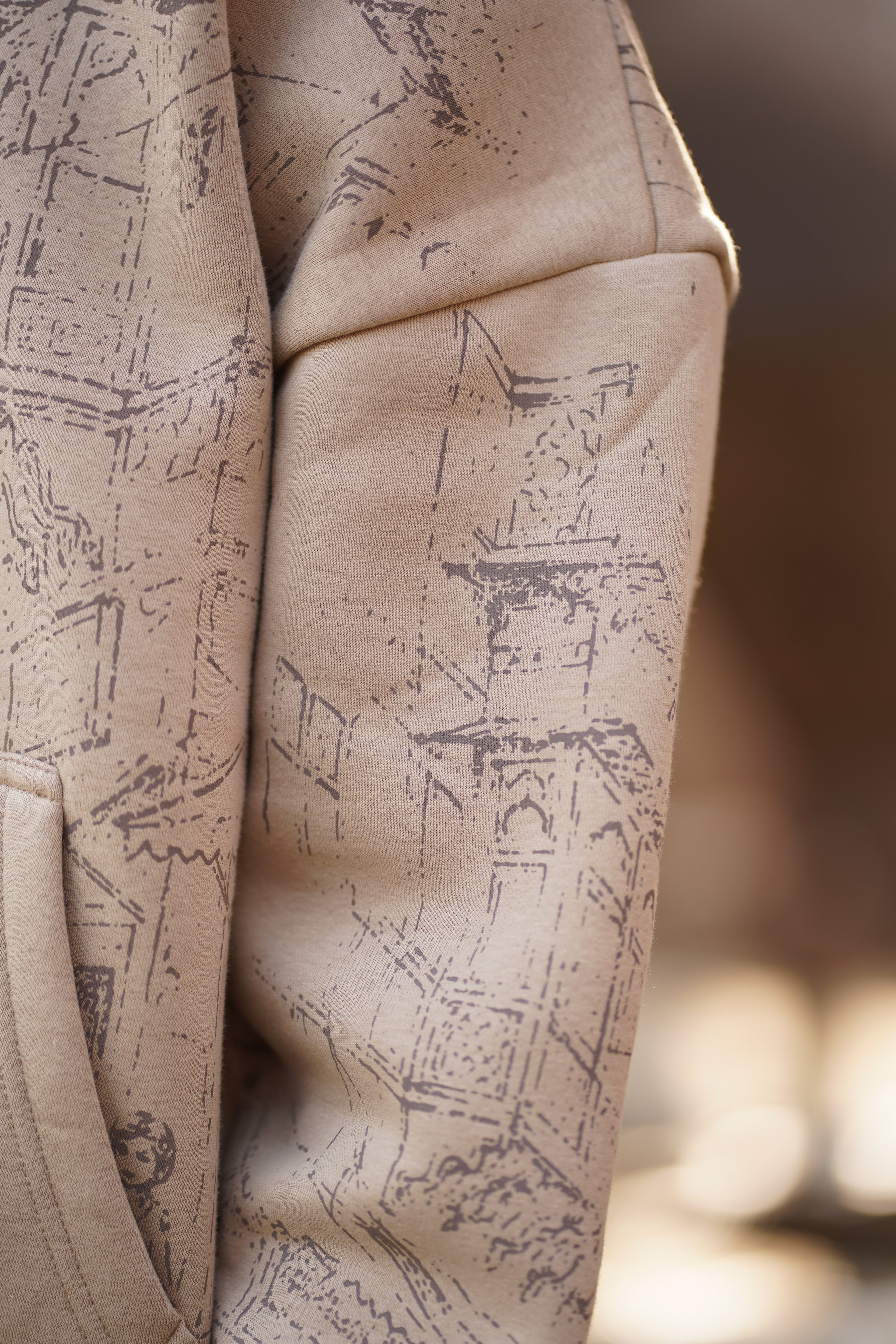 Talash Hoodie – Beige | تلاش